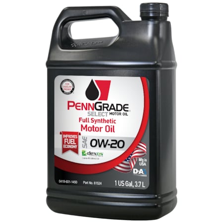 PennGrade Select Premium Full Synthetic Motor Oil SAE 0W20 - 4/1 G Cs